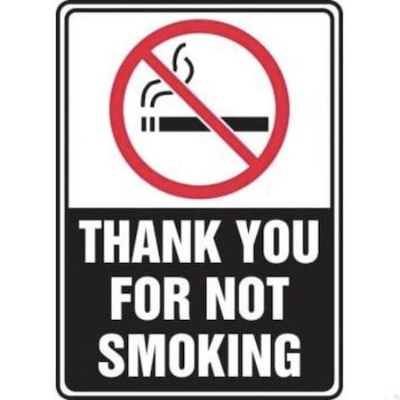 Accuform SMOKING CONTROL SIGN 7 X 5 ALUMINUM MSMK518VA MSMK518VA